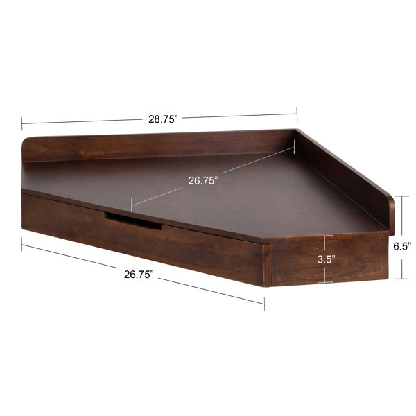 Latitude Run® Corner Floating Desk & Reviews Wayfair